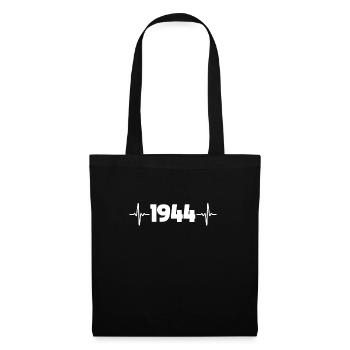 Birthday 1944 Heartbeat Vintage 1944 - Tote Bag - black - Front