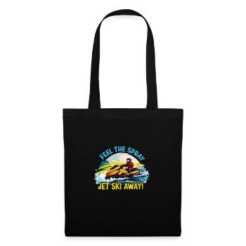 Jet bike sur les vagues - Sac en tissu - noir - Devant