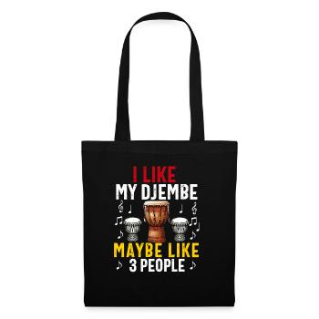 Djembe For Africa Drum Player Jembe Music Men Dad - Tote Bag - black - Front