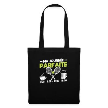 Ma Journée Parfaite Tennis - Sac en tissu - noir - Devant