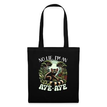 Aye Aye Face Aye-aye Nocturnal Lemur Animal - Tote Bag - black - Front