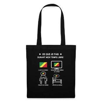 gift congo Brazzaville free time travel - Tote Bag - black - Front