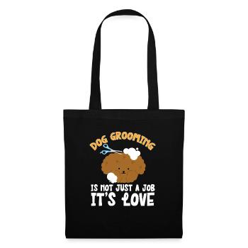 Salon de coiffure pour chiens - Sac en tissu - noir - Devant