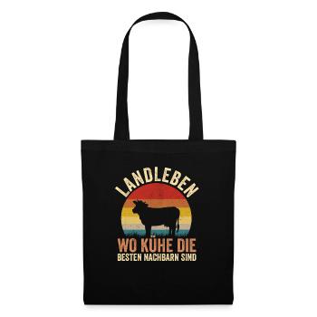 Cow Farmer Farm Cow Farmer Cows - Tote Bag - black - Front