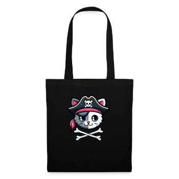 Permet de Naufragé Chat Mignon Pirate Gasparilla - Sac en tissu - noir - Devant