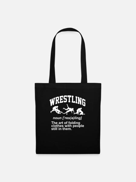 Wrestling Definition Pro Wrestler Fan Wrestling - Stoffbeutel - Schwarz