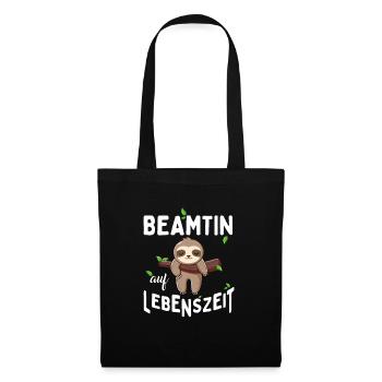 Fonctionnaire à vie - Sac en tissu - noir - Devant
