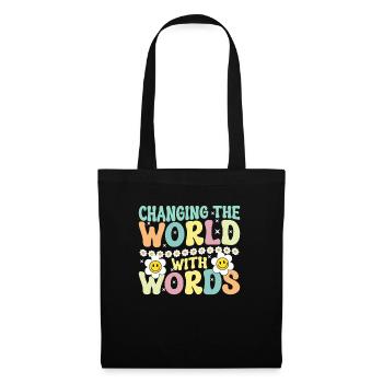 Groovy Speech Language Pathologist SLP - Tote Bag - black - Front