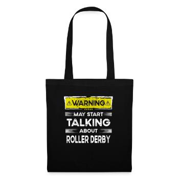 Talking about Roller derby funny - Tote Bag - black - Front