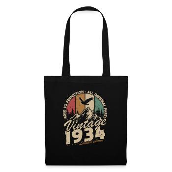 Vintage 1934 Retro Vintage Birthday Gift - Tote Bag - black - Front