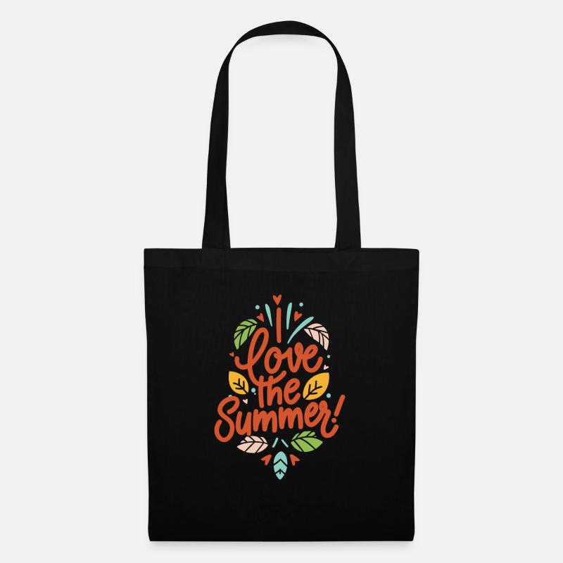 I Love The Summer! - Stoffbeutel - Schwarz