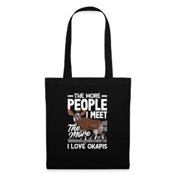 Funny zookeeper okapi lover - Tote Bag - black - Front