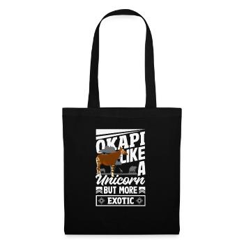 Funny zookeeper okapi lover - Tote Bag - black - Front