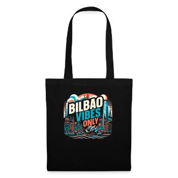Bilbao Spain Travel Vacation I Love Bilbao Skyline - Tote Bag - black - Front