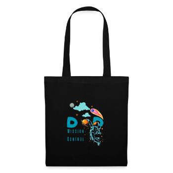 Outer Space Dad Geburtstags-T-Shirt Shirt-First Trip. - Stoffbeutel - Schwarz - Vorne
