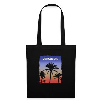 Pensacola Florida Sunset Vacation Souvenir Palm - Tote Bag - black - Front