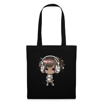 K-Pop Anime African American Kpop Music - Tote Bag - black - Front