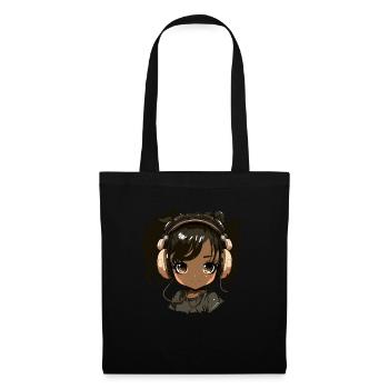 K-Pop Anime African American Kpop Music - Tote Bag - black - Front