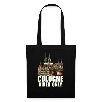 Cologne Allemagne Voyage Vacances J’aime Cologne - Sac en tissu - noir - Devant