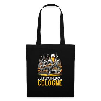 Cologne Allemagne Voyage Vacances J’aime Cologne - Sac en tissu - noir - Devant