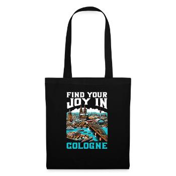 Cologne Allemagne Voyage Vacances J’aime Cologne - Sac en tissu - noir - Devant