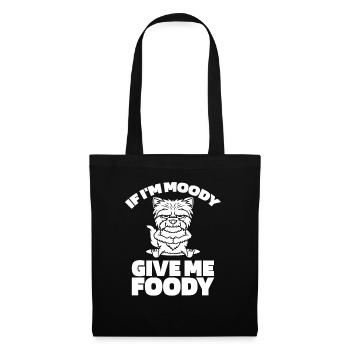 Wheaten Terrier Drôle Si Je Suis De Mauvaise Humeur Donnez-Moi Gourmand - Sac en tissu - noir - Devant
