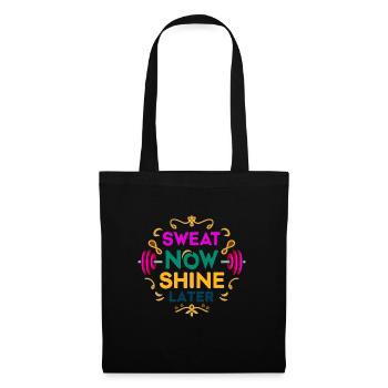 FITNESS-TSHIRT - Stoffbeutel - Schwarz - Vorne