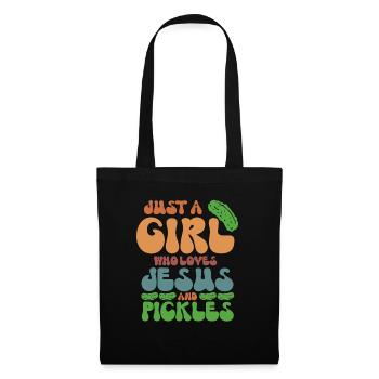 Pickles & Jesus Pickle Vegetable Growing - Tote Bag - black - Front