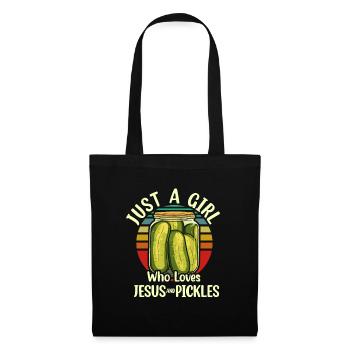 Pickles & Jesus Pickle Vegetable Growing - Tote Bag - black - Front