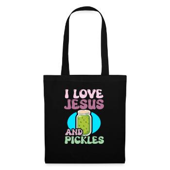Pickles & Jesus Pickle Vegetable Growing - Tote Bag - black - Front