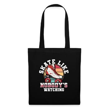 Roller Skates Funny 80s Roller Disco Skating - Tote Bag - black - Front