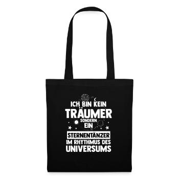 Astrologie, Astrologue, Astronaute, Univers, Espace - Sac en tissu - noir - Devant