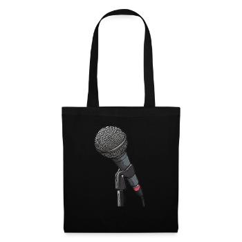 Poète Spoken Word Stand-up Comedian - Sac en tissu - noir - Devant