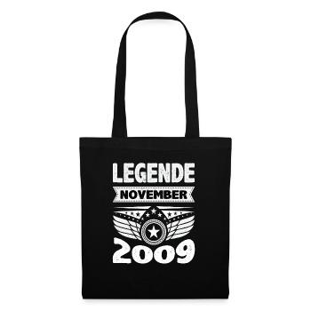 November 2009 Legend for 14 years man woman - Tote Bag - black - Front
