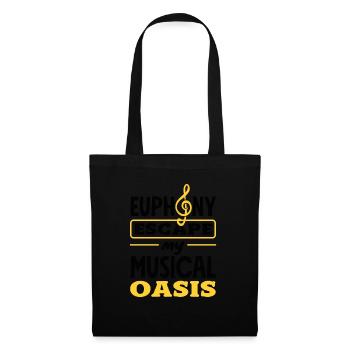 Emotional Zen Escape Relaxation Focus Music Lover - Tote Bag - black - Front