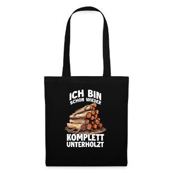 Bûcheron T Forestier et Charpentier T pour - Sac en tissu - noir - Devant