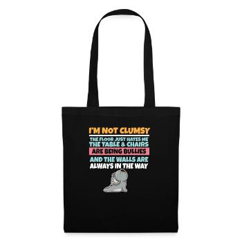 I'm Not Clumsy The Floor Hates Me Foolish Koala - Tote Bag - black - Front