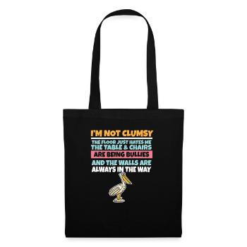 I'm Not Clumsy The Floor Hates Me Foolish Pelican - Tote Bag - black - Front