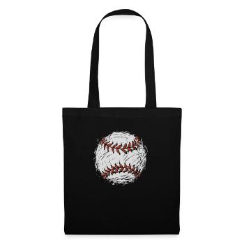 Base-ball - Sac en tissu - noir - Devant