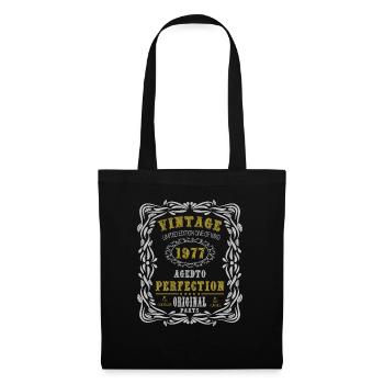 Vintage Birthday Party 1977 Original Parts 47th - Sac en tissu - noir - Devant