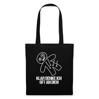 Of course I often think of you voodoo doll misanthrope - Tote Bag - black - Front