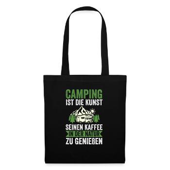 Camper Caravan Motorhome Camping Camping - Tote Bag - black - Front