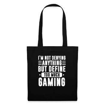 Jeux vidéo drôles Conception de jeux Adulte Gamer Jeux - Sac en tissu - noir - Devant