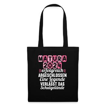 Matura Young Girls Women and Men Matura 2024 - Tote Bag - black - Front