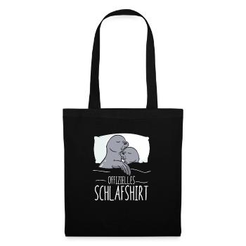 Offizelles Sleep Shirt Seal Seal Walrus - Tote Bag - black - Front