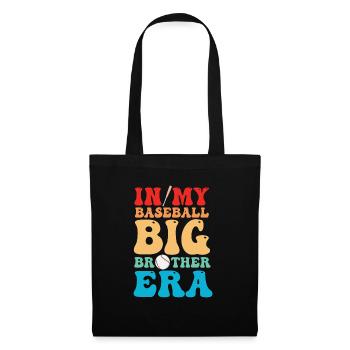 Frère Fan De Baseball Jouant Au Baseball Drôles De Garçons - Sac en tissu - noir - Devant