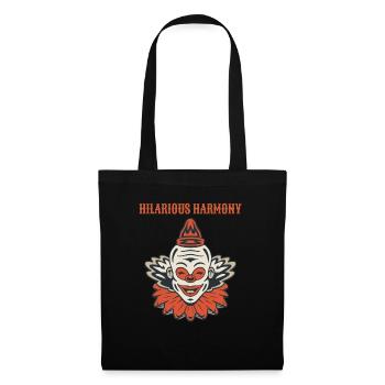 Circus Clown Funny Scary Creep Jester Spooky Joker - Stoffbeutel - Schwarz - Vorne