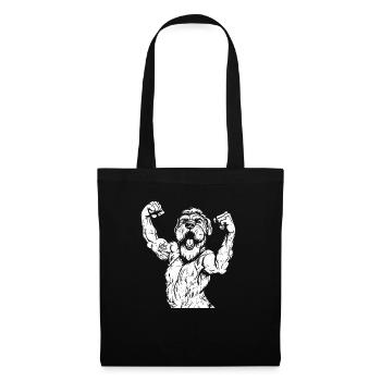 Wheaten Terrier J’aime Maman - Sac en tissu - noir - Devant