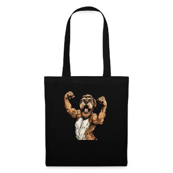Wheaten Terrier J’aime Maman - Sac en tissu - noir - Devant