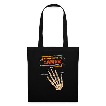Anatomy Of A Gamer Skeleton Hand Vintage Gamer - Tote Bag - black - Front